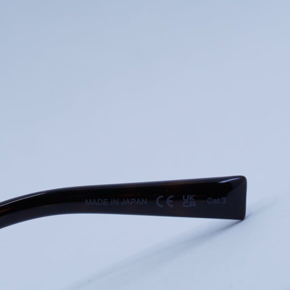 Saint Laurent SL707 004 Sunglasses Gold/Havana Round Frame, Blue Lenses - Picture 8 of 11